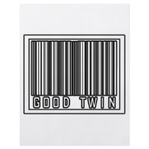 Barcode Good Twin flyers by Shirts_For_Twins Barcode Good Twin flyers