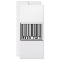 Barcode Good Twin rack cards by Shirts_For_Twins Barcode Good Twin rack cards