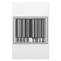 Barcode Good Twin stationery by Shirts_For_Twins Barcode Good Twin stationery