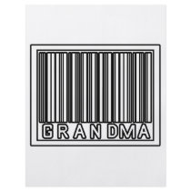 Barcode Grandma flyers by Proud_Grandma_Shirts Barcode Grandma flyers