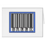 Barcode Greek Greeting Card