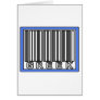 Barcode Greek Greeting Card