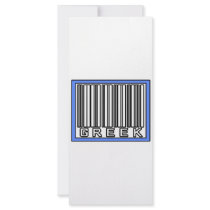 Barcode Greek rack cards