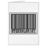 Barcode Gynecologist Greeting Card