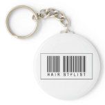 Barcode Hair Stylist Key Chains