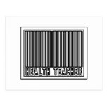 Barcode Health Teacher Postcard