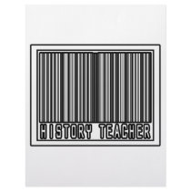 Barcode History Teacher letterhead