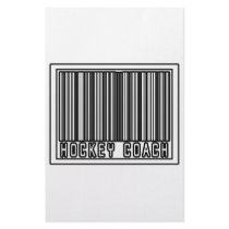 Barcode Hockey Coach stationery by hockeycoachshirts Barcode Hockey Coach stationery