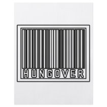 Barcode Hungover flyers by Funny_MoFo_Shirts Barcode Hungover flyers