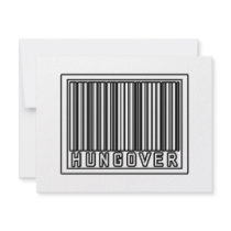 Barcode Hungover invitations by Funny_MoFo_Shirts Barcode Hungover invitations