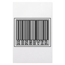 Barcode Hungover stationery