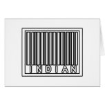 Barcode Indian Greeting Card