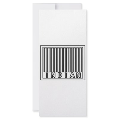 Barcode Indian Full Color Rack Card by Indian_Pride