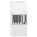 Barcode Italian Full Color Rack Card