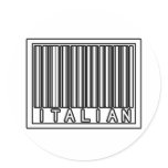 Barcode Italian Stickers