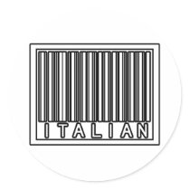 Barcode Italian Stickers