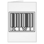 Barcode Kiwi Greeting Card