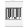 Barcode Kiwi Greeting Card