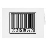 Barcode Korean Card