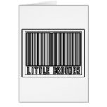 Barcode Little Brother Greeting Cards