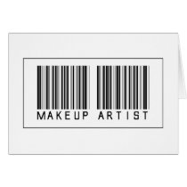 Barcode Makeup Artist Card