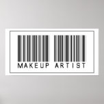 Barcode Makeup Artist Posters