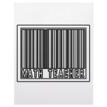 Barcode Math Teacher letterhead by mathteachershirts Barcode Math Teacher letterhead