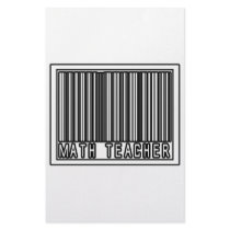Barcode Math Teacher stationery by mathteachershirts Barcode Math Teacher stationery