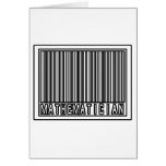 Barcode Mathematician Greeting Cards