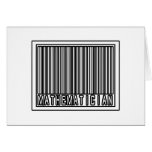 Barcode Mathematician Greeting Cards