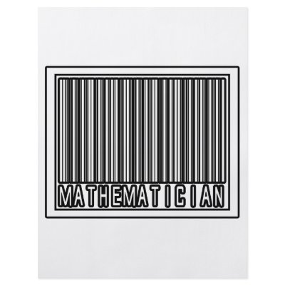 Barcode Mathematician Personalized Flyer by Mathematician_Shirts