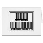 Barcode Medical Technologist Greeting Cards