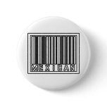 Barcode Mexican Pinback Button