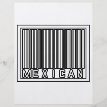 Barcode Mexican Full Color Flyer
