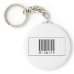 Barcode Midwife Key Chains