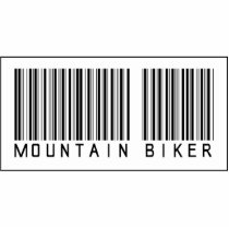 Barcode Mountain Biker Photo Sculptures