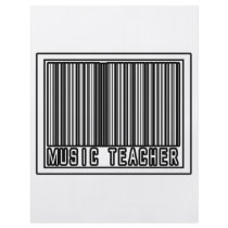 Barcode Music Teacher flyers