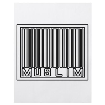 Barcode Muslim Custom Flyer by Muslim_Shirts