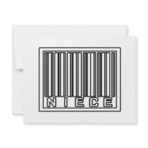 Barcode Niece invitations by Niece_Shirts Barcode Niece invitations