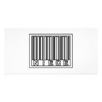 Barcode Niece photo cards by Niece_Shirts Barcode Niece photo cards