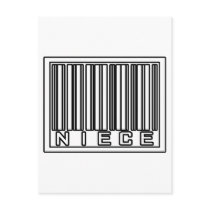 Barcode Niece postcards