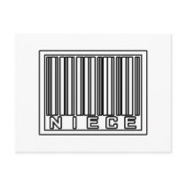 Barcode Niece postcards