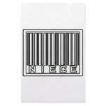 Barcode Niece Stationery Design