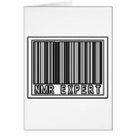 Barcode NMR Expert Greeting Card