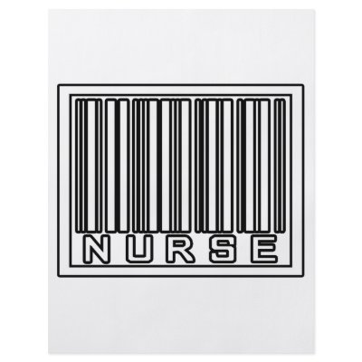 Barcode Nurse Flyer Design by nurseshirts