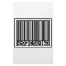 Barcode Nymphomaniac stationery by Funny_MoFo_Shirts Barcode Nymphomaniac stationery