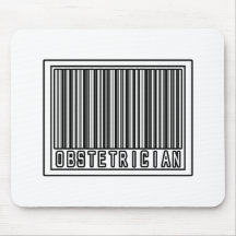 Barcode Obstetrician Mousepads