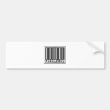 Barcode Paralegal Bumper Stickers