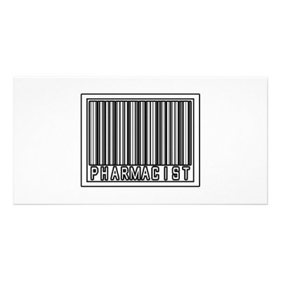 Barcode Pharmacist Photo Card by PharmacistShirts