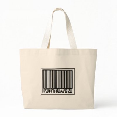 Barcode Photographer Tote Bags by Photographer_Shirts